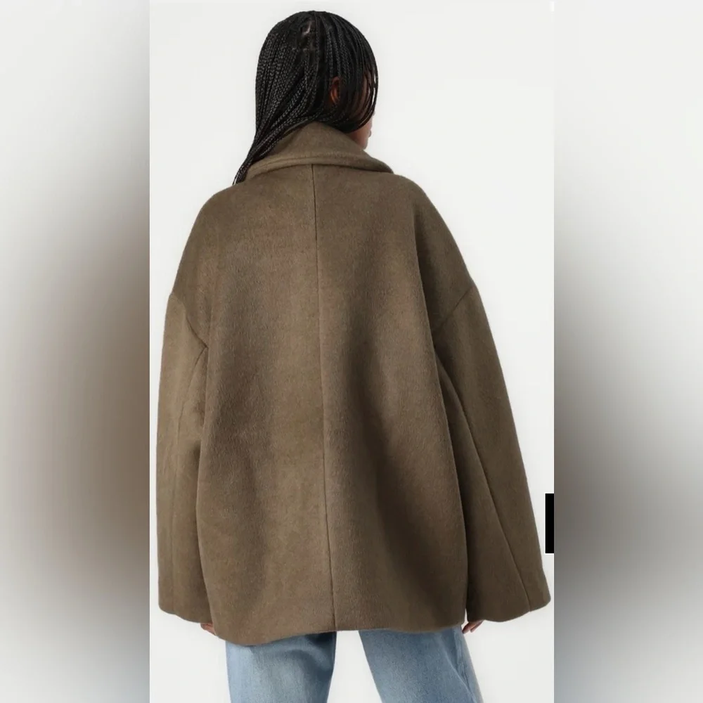 NWT 2nd Day calisa brushed wool brown Coat - Picture 3 of 8